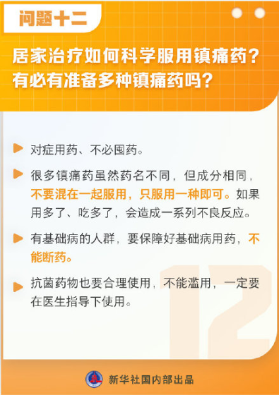 新冠居家治疗镇痛药怎么用？家里有必要准备多种镇痛药吗？