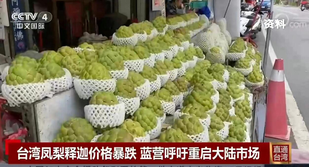 台湾几千吨凤梨释迦滞销 失去大陆市场后产品滞销被迫沦为肥料