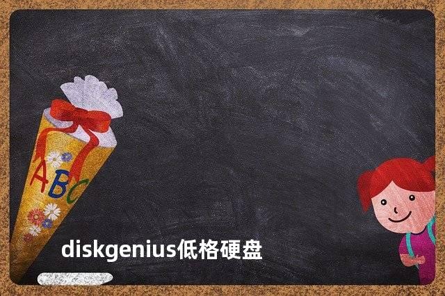 diskgenius低格硬盘