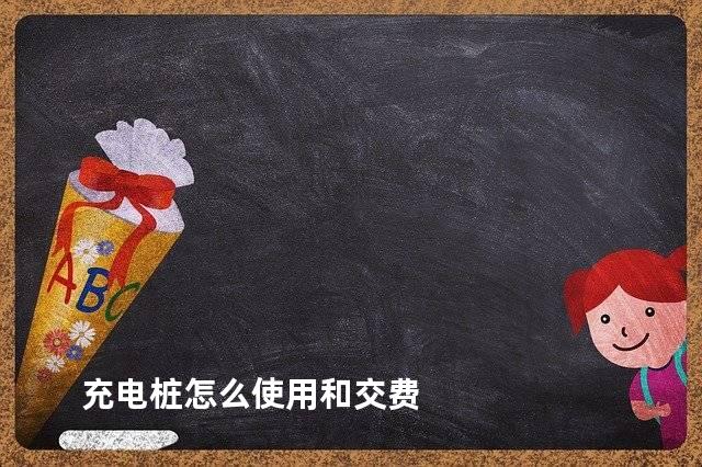 充电桩怎么使用和交费