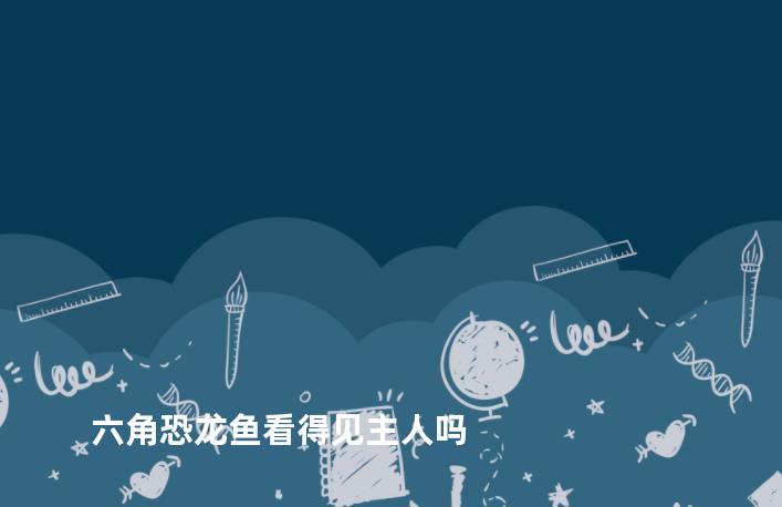 六角恐龙鱼看得见主人吗