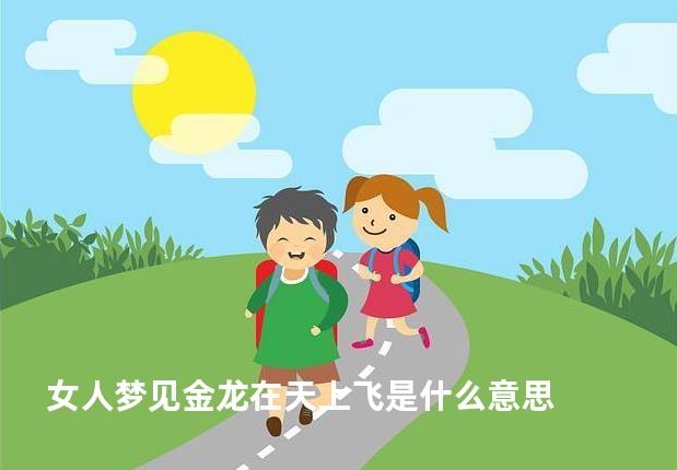 女人梦见金龙在天上飞是什么意思