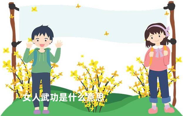 女人武功是什么意思