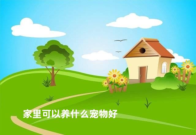 家里可以养什么宠物好
