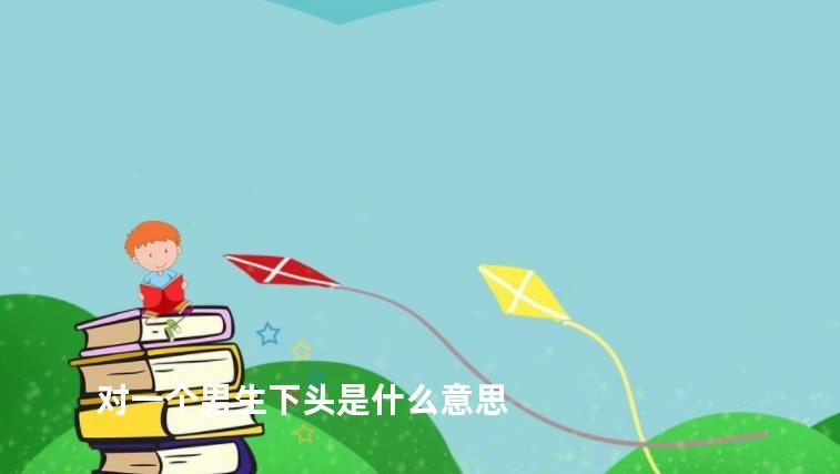 对一个男生下头是什么意思