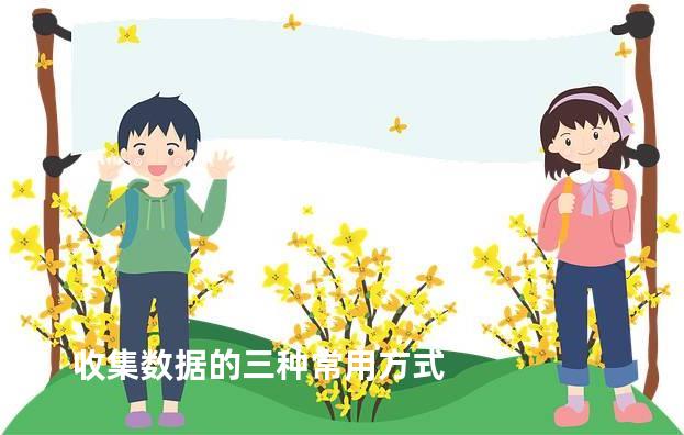 收集数据的三种常用方式