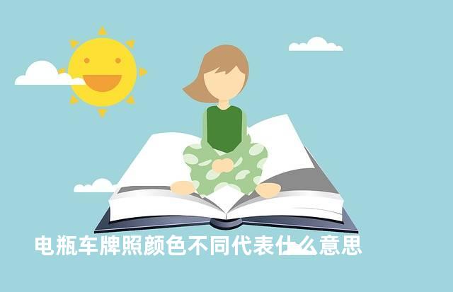 电瓶车牌照颜色不同代表什么意思
