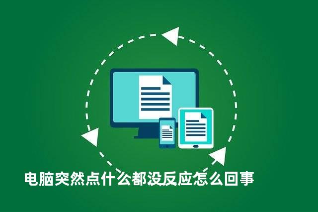 电脑突然点什么都没反应怎么回事